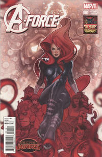 Cover Thumbnail for A-Force (Marvel, 2015 series) #1 [Incentive Adam Hughes Inhumans 50th Anniversary Variant]