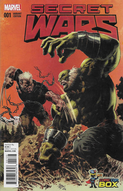 Cover for Secret Wars (Marvel, 2015 series) #1 [Wizard World Comic Con Box Exclusive Color Variant - Mike Deodato]