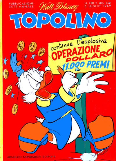 Cover for Topolino (Mondadori, 1949 series) #710