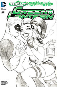 Cover for Green Lantern (DC, 2011 series) #47 [Harley's Little Black Book Darwyn Cooke Sketch Cover]