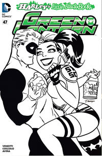 Cover for Green Lantern (DC, 2011 series) #47 [Harley's Little Black Book Darwyn Cooke Black and White Cover]