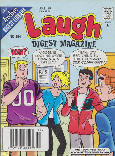 Cover for Laugh Comics Digest (Archie, 1974 series) #154 [Newsstand]