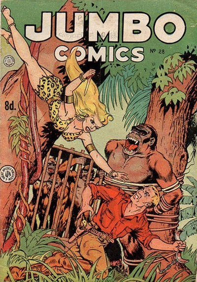 Cover for Jumbo Comics (H. John Edwards, 1950 ? series) #28 [8d Price]