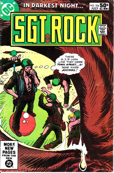 Cover for Sgt. Rock (DC, 1977 series) #354 [Direct]