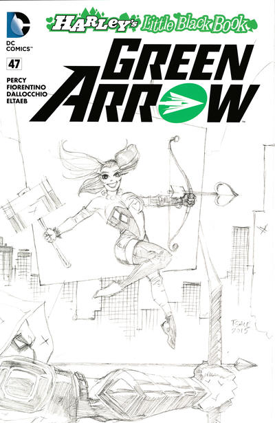 Cover for Green Arrow (DC, 2011 series) #47 [Harley's Little Black Book Tim Sale Sketch Cover]