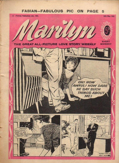 Cover for Marilyn (Amalgamated Press, 1955 series) #20 May 1961