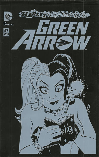 Cover for Green Arrow (DC, 2011 series) #47 [Harley's Little Black Book Tim Sale Black & White Cover]