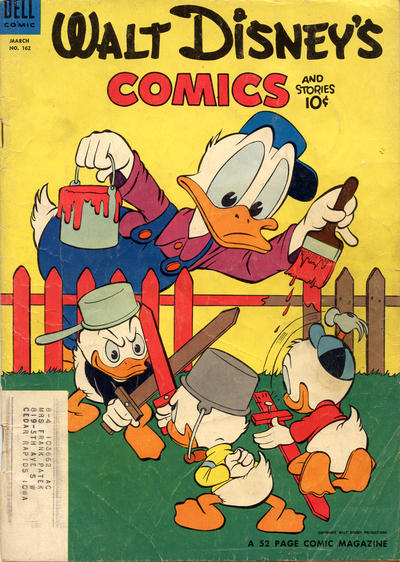Cover for Walt Disney's Comics and Stories (Dell, 1940 series) #v14#6 (162) [Subscription Variant]