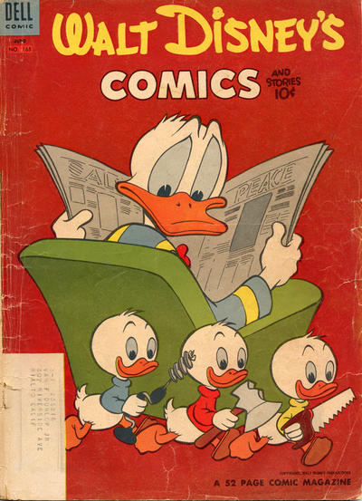 Cover for Walt Disney's Comics and Stories (Dell, 1940 series) #v14#9 (165) [Subscription Variant]