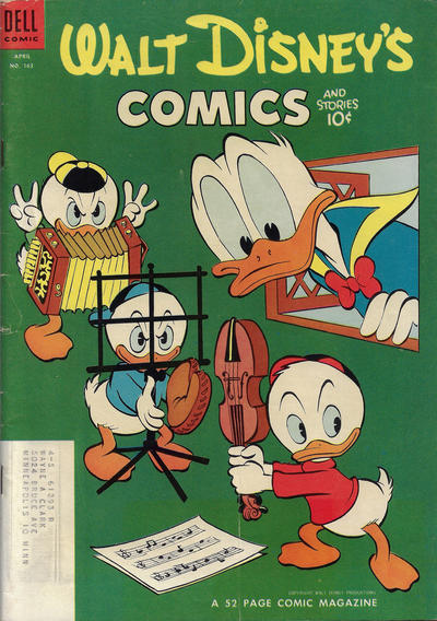 Cover for Walt Disney's Comics and Stories (Dell, 1940 series) #v14#7 (163) [Subscription Variant]