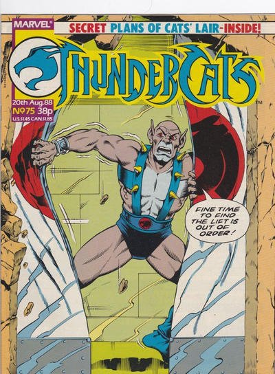 Cover for ThunderCats (Marvel UK, 1987 series) #75