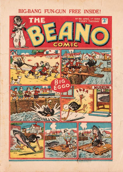 Cover for The Beano Comic (D.C. Thomson, 1938 series) #36