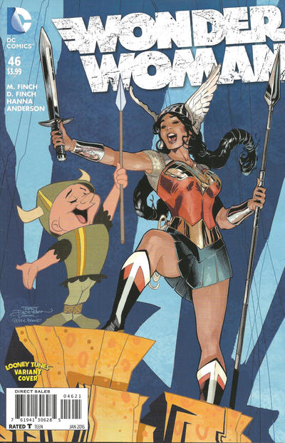 Cover for Wonder Woman (DC, 2011 series) #46 [Looney Tunes Cover]