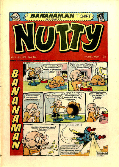 Cover for Nutty (D.C. Thomson, 1980 series) #62