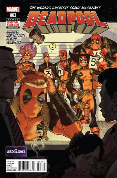 Cover for Deadpool (Marvel, 2016 series) #3