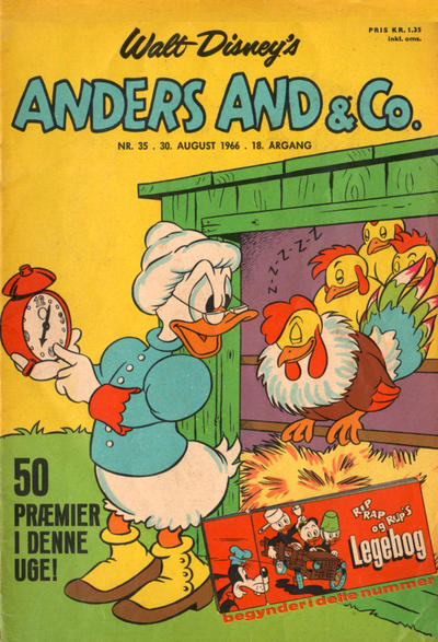 Cover for Anders And & Co. (Egmont, 1949 series) #35/1966