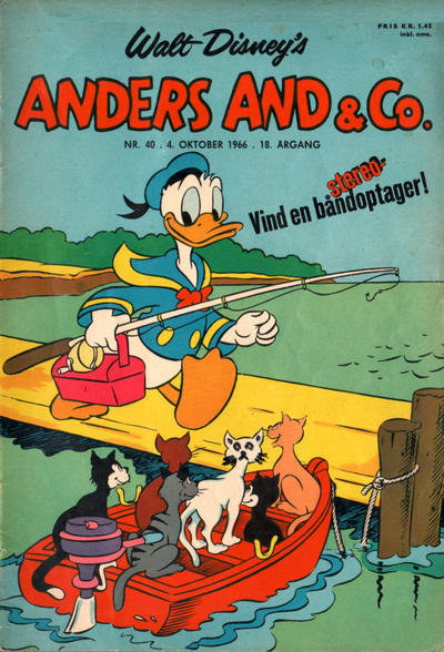 Cover for Anders And & Co. (Egmont, 1949 series) #40/1966