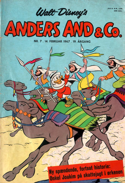 Cover for Anders And & Co. (Egmont, 1949 series) #7/1967
