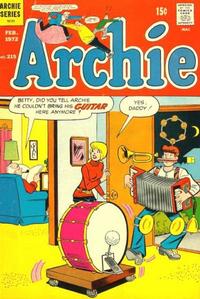Cover for Archie (Archie, 1959 series) #215
