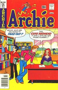 Cover for Archie (Archie, 1959 series) #259