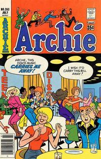 Cover for Archie (Archie, 1959 series) #263