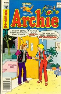 Cover for Archie (Archie, 1959 series) #276