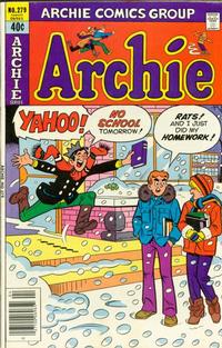 Cover for Archie (Archie, 1959 series) #279