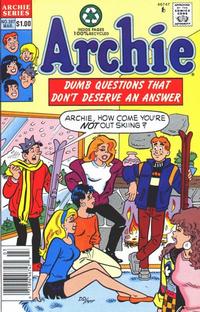 Cover for Archie (Archie, 1959 series) #397 [Newsstand]
