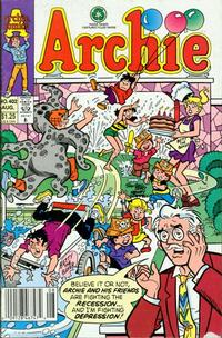 Cover Thumbnail for Archie (Archie, 1959 series) #402 [Newsstand]