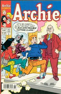 Cover Thumbnail for Archie (Archie, 1959 series) #412 [Newsstand]
