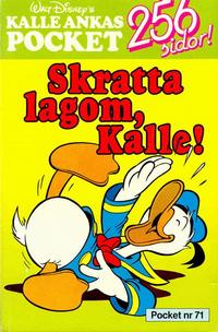 Cover Thumbnail for Kalle Ankas pocket (Richters Förlag AB, 1985 series) #71 - Skratta lagom, Kalle!