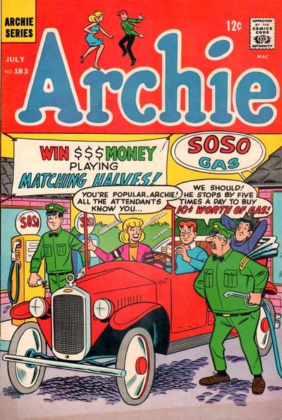 Cover for Archie (Archie, 1959 series) #183