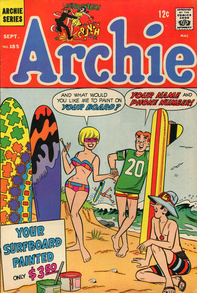 Cover for Archie (Archie, 1959 series) #185