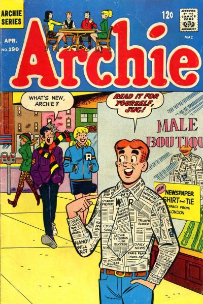 Cover for Archie (Archie, 1959 series) #190