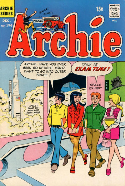 Cover for Archie (Archie, 1959 series) #196