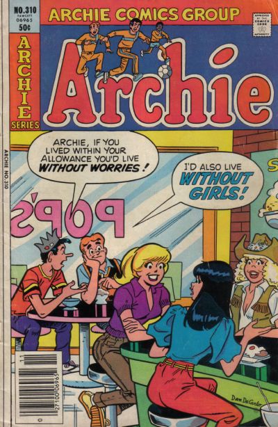 Cover for Archie (Archie, 1959 series) #310