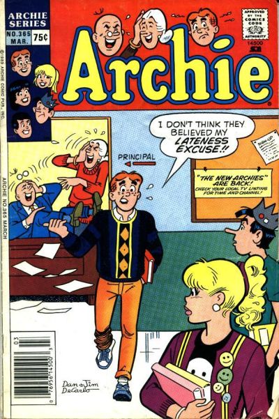 Cover for Archie (Archie, 1959 series) #365 [Newsstand]