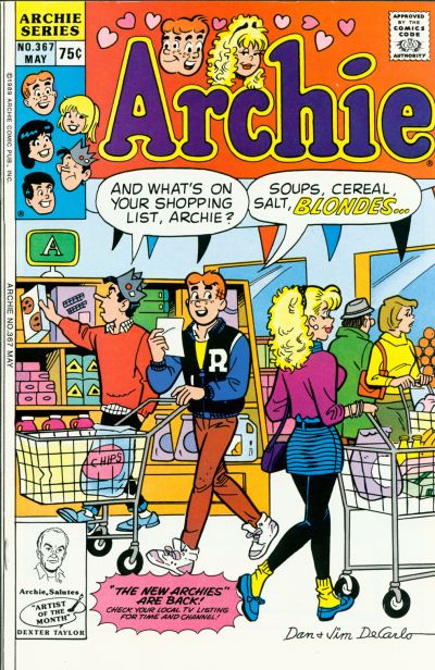 Cover for Archie (Archie, 1959 series) #367 [Direct]