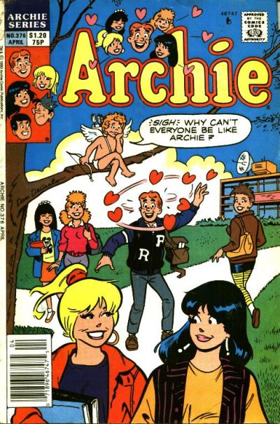Cover for Archie (Archie, 1959 series) #376 [Canadian and British]