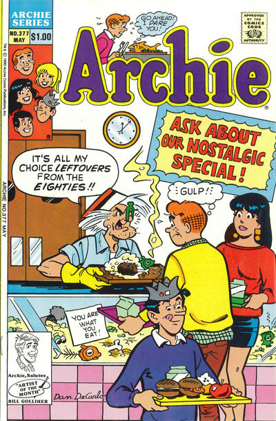 Cover for Archie (Archie, 1959 series) #377 [Direct]