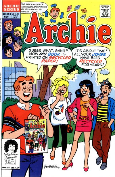 Cover for Archie (Archie, 1959 series) #393 [Direct]