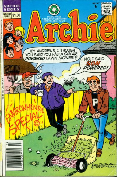 Cover for Archie (Archie, 1959 series) #398 [Newsstand]