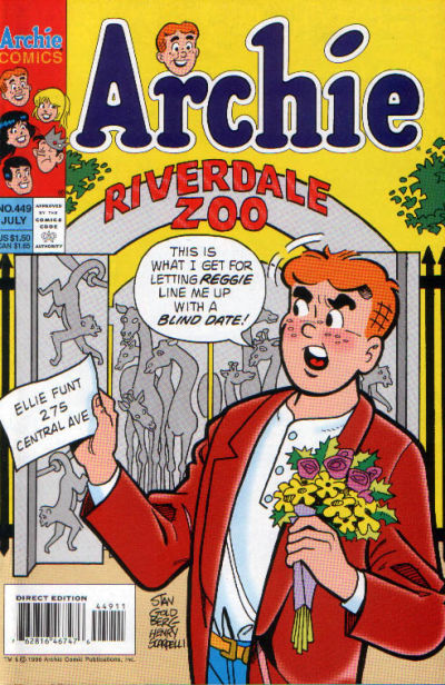 Cover for Archie (Archie, 1959 series) #449 [Direct Edition]