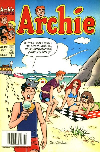 Cover for Archie (Archie, 1959 series) #452 [Canadian]