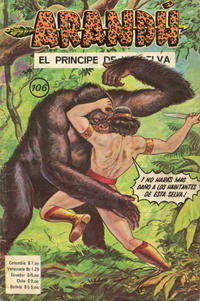 Cover Thumbnail for Arandú, El Príncipe de la Selva (Editora Cinco, 1977 series) #106