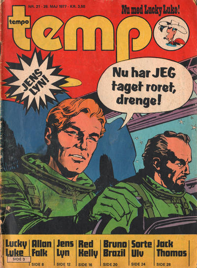 Cover for Tempo (Egmont, 1976 series) #21/1977