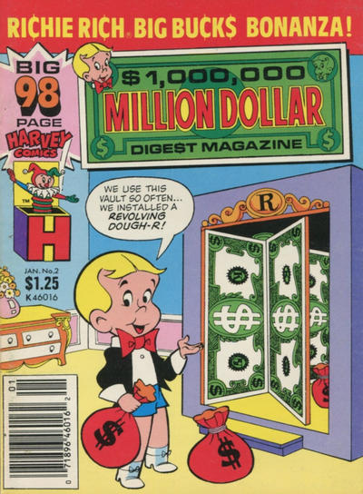 Cover for Million Dollar Digest (Harvey, 1986 series) #2 [Newsstand]