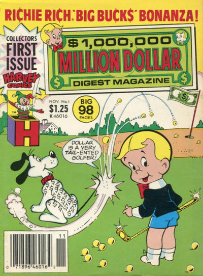 Cover for Million Dollar Digest (Harvey, 1986 series) #1 [Newsstand]