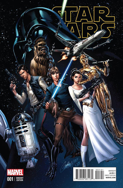 Cover for Star Wars (Marvel, 2015 series) #1 [J. Scott Campbell Connecting Cover Variant]