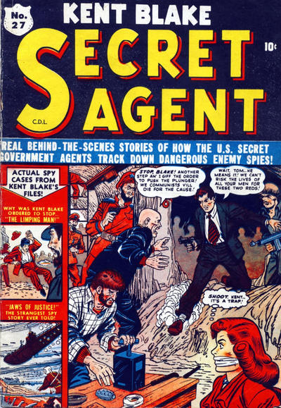Cover for Kent Blake Secret Agent (Bell Features, 1951 series) #27